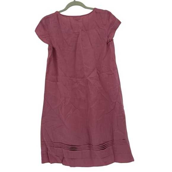 J.Jill Flowy Pink 100% Linen Dress Cool for Summer Size XS Oversized - Picture 2 of 6
